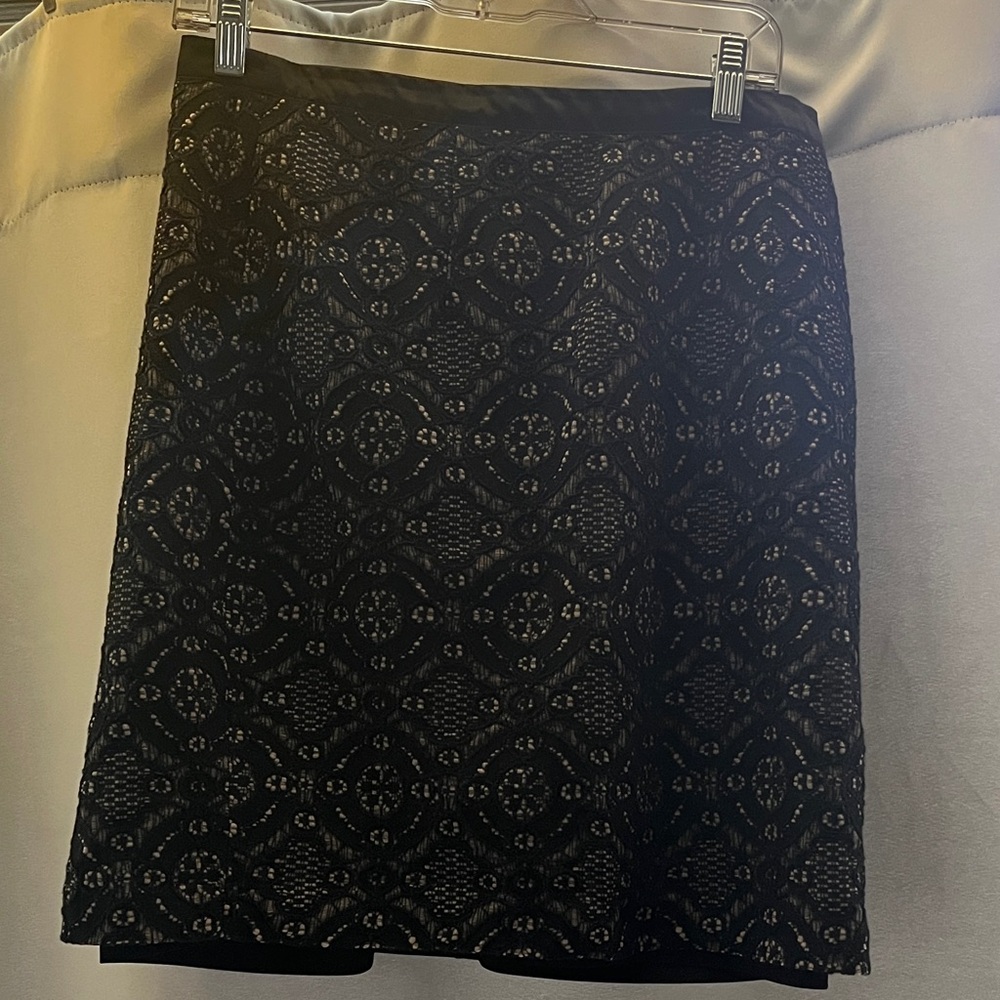 Forever 21 Black Lace A-Line Skirt